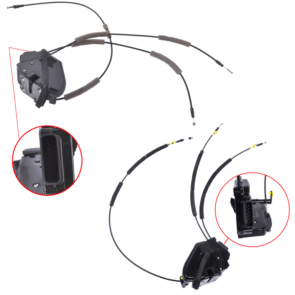 门锁执行器 2Pcs Door Lock Actuator Front Driver+Passenger Side for Nissan Pathfinder 2018-2020 3.5L 805009PM0A 805019PM0A-3