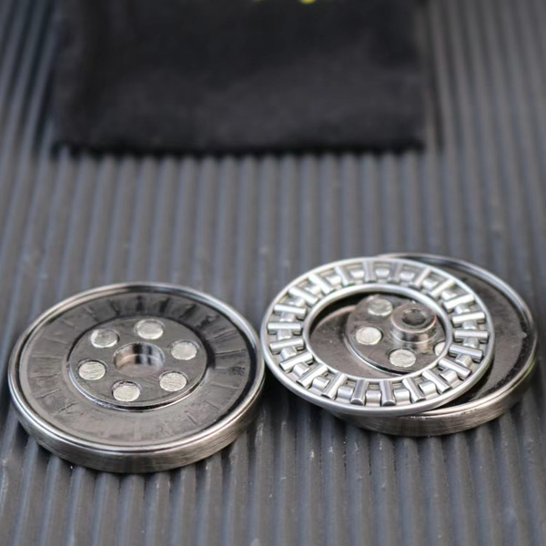 磁性金属指尖滑块，硬币减压玩具 ADHD 指尖玩具成人 EDC 休闲指尖玩具磁性积木，感官玩具缓解焦虑压力（轮毂款-银色）-8