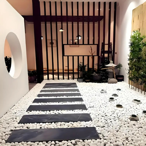 38磅装饰花园石户外景观、人行道、庭院、2-3英寸的大型抛光河石植物花盆、花瓶、工艺品（周末不发货，禁售亚马逊）-8