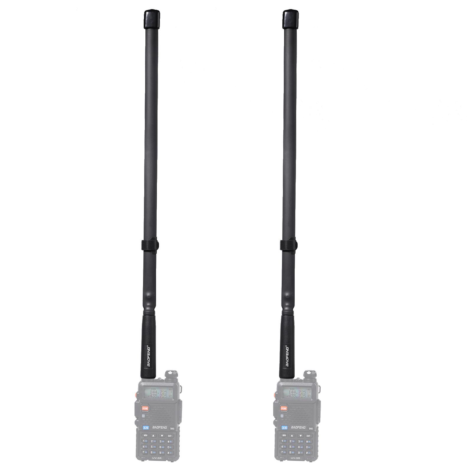 Upgraded VHF UHF 18 Inch High Gain Soft Antenna for Walkie