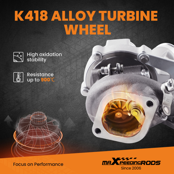 K03 涡轮增压器 适用于福特 3.5L Ecoboost F150 2013-2016 左侧涡轮增压器带垫片-6