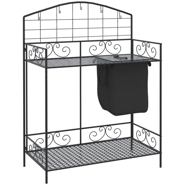  Garden Work Bench、Open Shelf Storage-2