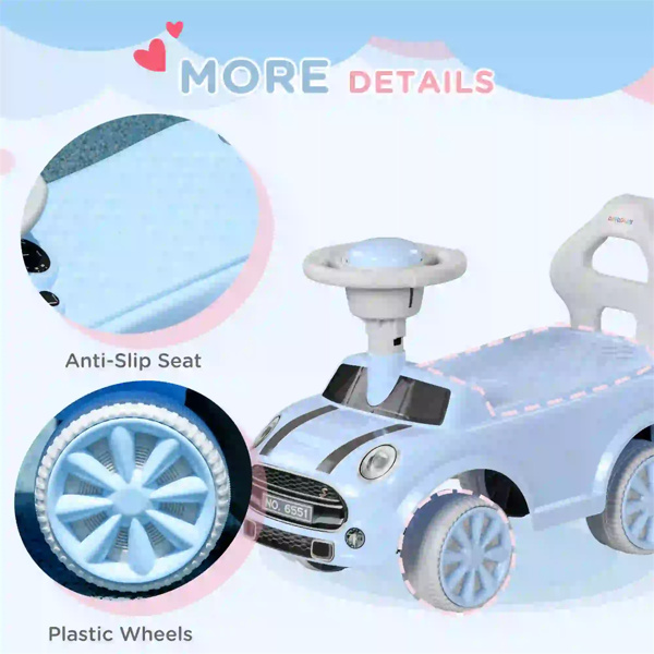 浅蓝色的蹒跚学步的玩具与喇叭  （amazon shipping-发货，WALMART/TEMU禁止销售-8