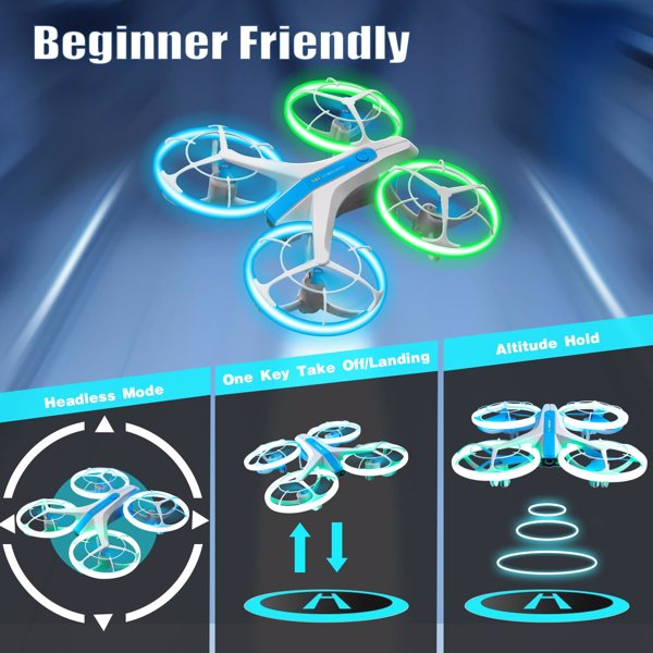 4DRC V33 RC无人机WIFI FPV RC四轴飞行器360°滚动玩具，飞行玩具RC玩具适合儿童，物流随机由UPS/USPS发送-10