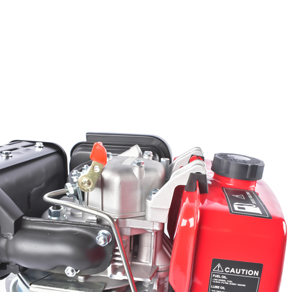 A1-红色10HP四冲程单缸柴油发动机 10HP 4Stroke Single-Cylinder Diesel Engine 418CC 6300W Recoil 3600RPM Air Cooled (Red)-7