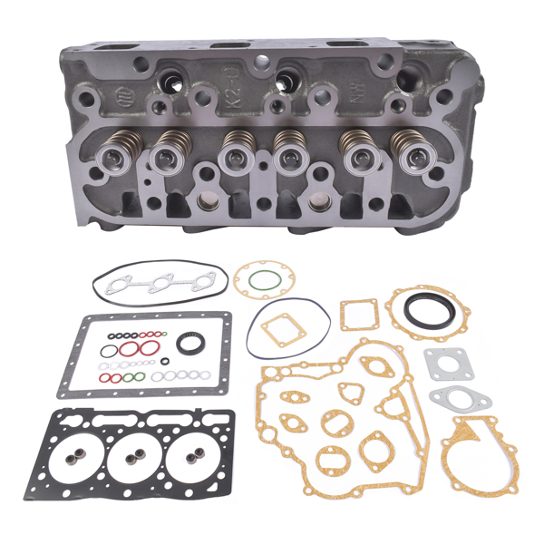 缸盖套装 D1105 Complete Cylinder Head with Full Gasket Set for Kubota RTV1100 RTV1100CW9 RTV1140CPX-2
