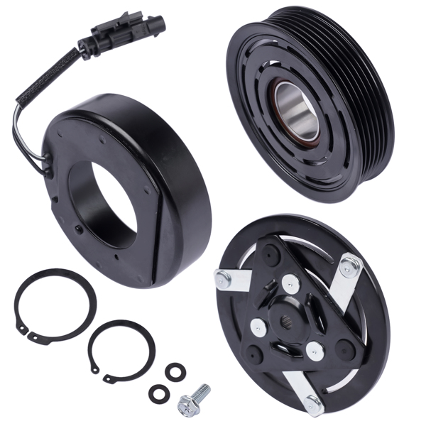 A/C电磁离合器 AC Compressor Clutch Kit for Chevrolet Colorado GMC Canyon 3.6L V6 GAS 2015-2016 198296 197296-3