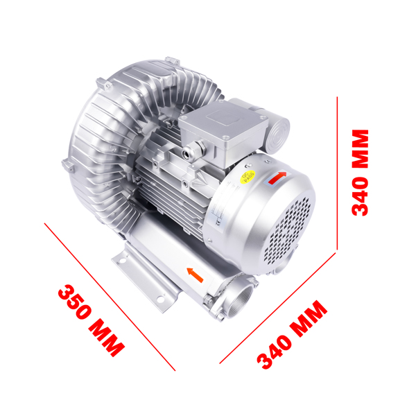 高压风机 2HP Regenerative Blower 1.75 kW 150 CFM 2" BSP 110-120V AC Single Phase 70 dBA-7