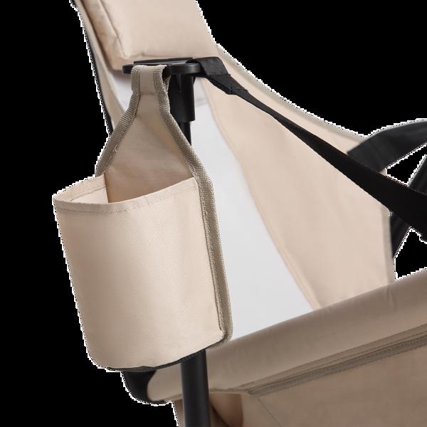 Hammock Camping Chair, Folding Portable Rocking Chair, Aluminum Alloy Adjustable Back Swinging Chair with Pillow Cup Holder, Recliner with Carry Bag for Outdoor Travel Lawn Backyard, KHAKI-20