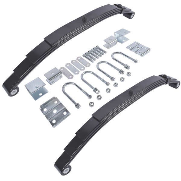 板簧套装 3500lb Single Trailer Axle Suspension Kit Leaf Spring U-bolt & Hanger Kit Include Complete tandem trailer axle hanger kit for 1-3/4" leaf springs-8