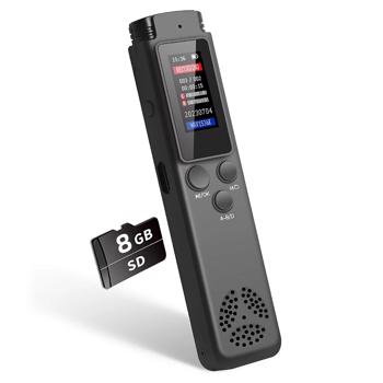 8GB可充电液晶数字音频录音机录音机MP3播放器