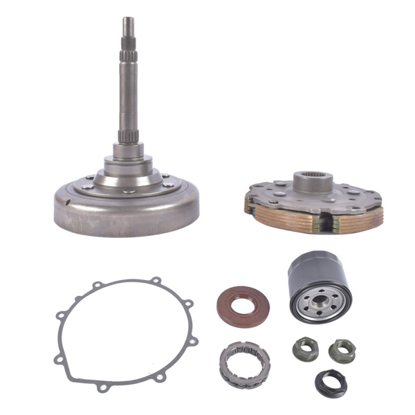 卡丁车离合器 Wet Clutch Shoe Kit Nut Drum Housing Bearing Filter One Way Gasket for HiSUN HS 400 UTV ATV Massimo 21210-F12-0000-2