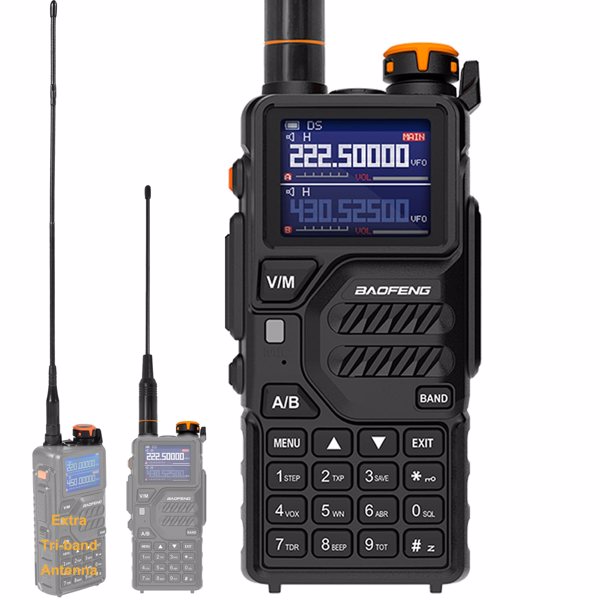 BAOFENG K5PLUS 10w Ham Radio Long Range (Upgraded of UV-5R) Portable Handheld Walkie Talkies Long Distance, Two Way Radio with Copy Frequency, AM,USB-C Charging, NOAA Weather Receiver for Hunting,-2