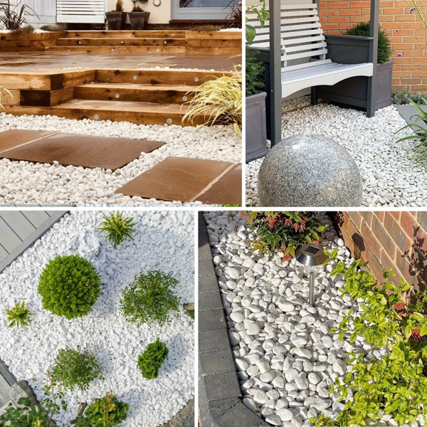 18lbs Large Pebbles for Landscaping, 2-3inch River Stones for Aquariums, High Polished Natural Decorative Stones for Vase Filling Fish Tanks Horticultural River Stones for Aquariums-10