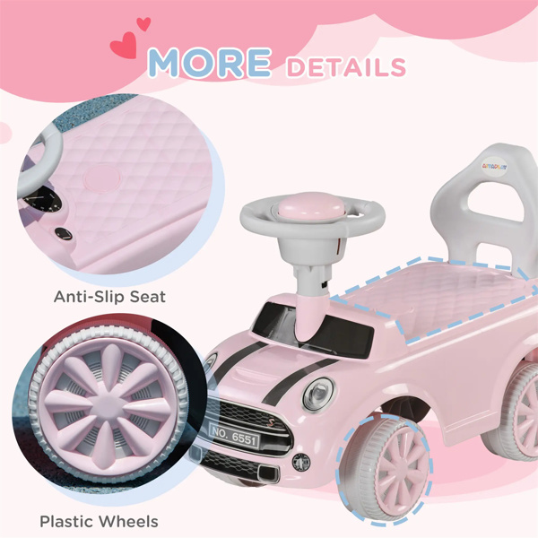 粉红色的蹒跚学步的玩具与喇叭  （amazon shipping-发货，WALMART/TEMU禁止销售-9