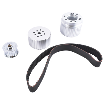 皮带轮套装 Belt Drive Pulley Kit Long Water Pump for Small Block Chevy 283 305 327 350 383 400 Engines Billet Aluminum
