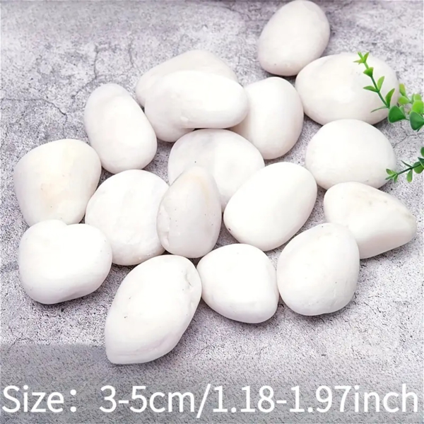18lbs Large Pebbles for Landscaping, 2-3inch River Stones for Aquariums, High Polished Natural Decorative Stones for Vase Filling Fish Tanks Horticultural River Stones for Aquariums-9