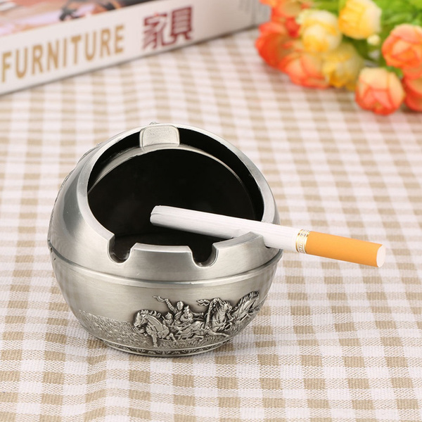 [GY03838-01]俄罗斯多色复古城堡车载带盖烟灰缸收纳箱礼品(7.5*7.5城堡古锡色)-2