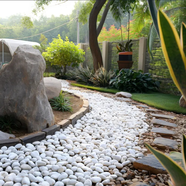 18lbs Large Pebbles for Landscaping, 2-3inch River Stones for Aquariums, High Polished Natural Decorative Stones for Vase Filling Fish Tanks Horticultural River Stones for Aquariums-6