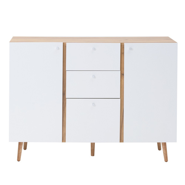 带3个抽屉和2个门的餐具柜，47.24“带可调节架子的自助餐柜，用于客厅，餐厅，走廊，厨房-2