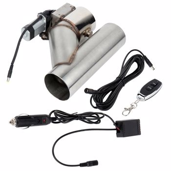 排气管 3\\" 76mm Electric Exhaust Cutout Valve Controller Remote Kit Acura CL Audi BMW Stainless Steel Fit Downpipe（禁售TEMU&亚马逊）(不支持无理由退货)