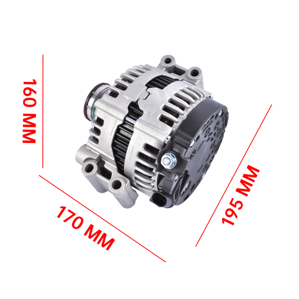 Alternator 180 Amp 12V for BMW 128i 323i 328i 328xi 330i 528i 528xi X3 X5 12317550968-9