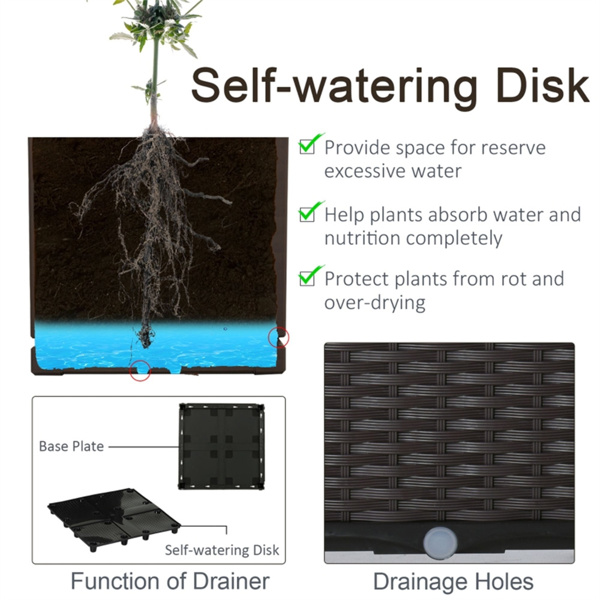 高架花园床/木制花盆 /木材种植箱（周末不发货）（ Amazon Shipping）（WalMart禁售）-4