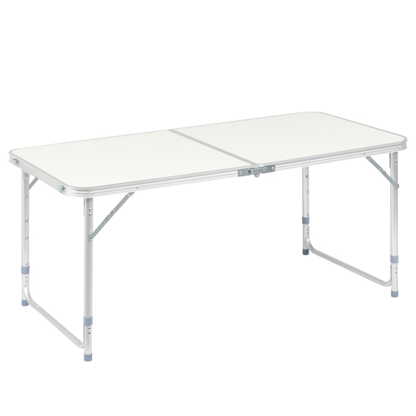 4ft 银色 户外折叠桌 铝合金 长方形 30kg DQC-34