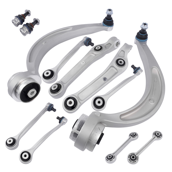 控制臂 12Pcs Front Control Arms w/Ball Joint Sway Bar Link for 17-19 Audi A4 A4 Quattro-3