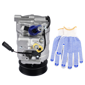 空调压缩机 A/C Compressor w/ Clutch for Audi Q7 2007-2010 Touareg 2007-2017 V6 3.6L 7SEU17C 7L6820803D 7P0820803E