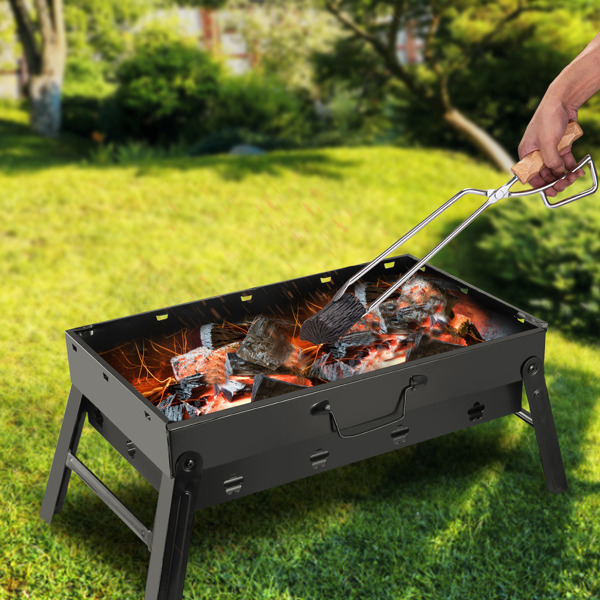 便携式 BBQ 烧烤架 可折叠炭烤架 露营 花园 户外 旅行-11
