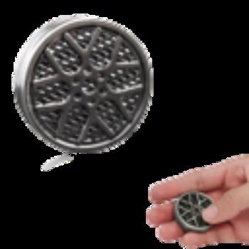 磁性金属指尖滑块，硬币减压玩具 ADHD 指尖玩具成人 EDC 休闲指尖玩具磁性积木，感官玩具缓解焦虑压力（轮毂款-银色）