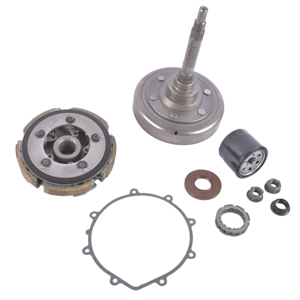 卡丁车离合器 Wet Clutch Shoe Kit Nut Drum Housing Bearing Filter One Way Gasket for HiSUN HS 400 UTV ATV Massimo 21210-F12-0000-7