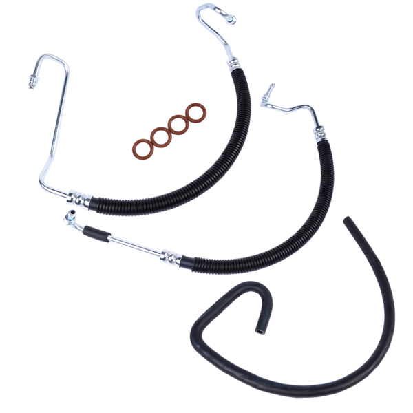 动力转向管 3x Hydroboost Power Steering Hoses for Chevy Silverado 1500 2500 3500 HD 2001-2010-7