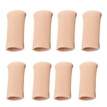 8pcs纤维硅胶脚趾套 (4pcs中号+4pcs大号）