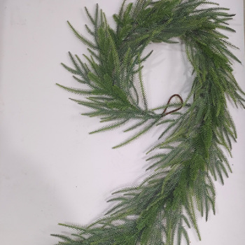 1.5米松柏藤条婚庆圣诞节日装饰仿真塑料藤松针仿真绿色植物壁挂 1.8米圣诞之恋藤条450g