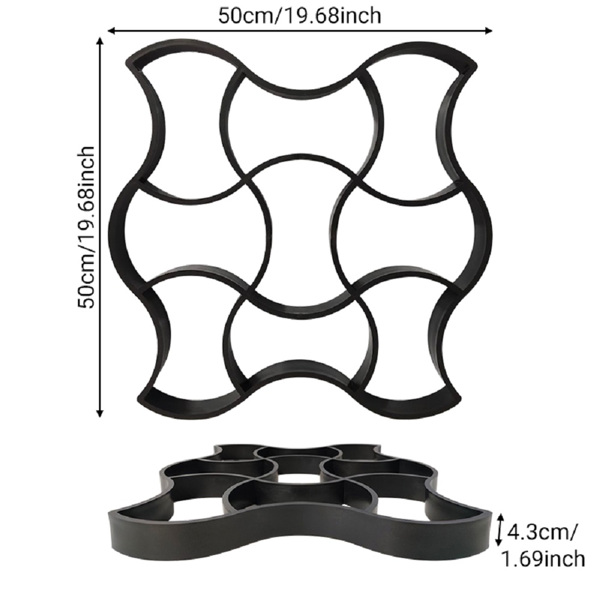  Paving Pavement Molds for Patio Lawn Yard Garden DIY Walkway Pavement Paving Cement Molds  20 X 20in-2