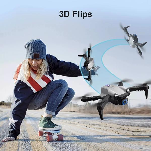 4DRC V20 RC无人机WIFI FPV 6K高清双摄像头手势照片四轴飞行器2电池，适合初学者。，物流由UPS/USPS/FEDEX/Amazon物流随机发送-8
