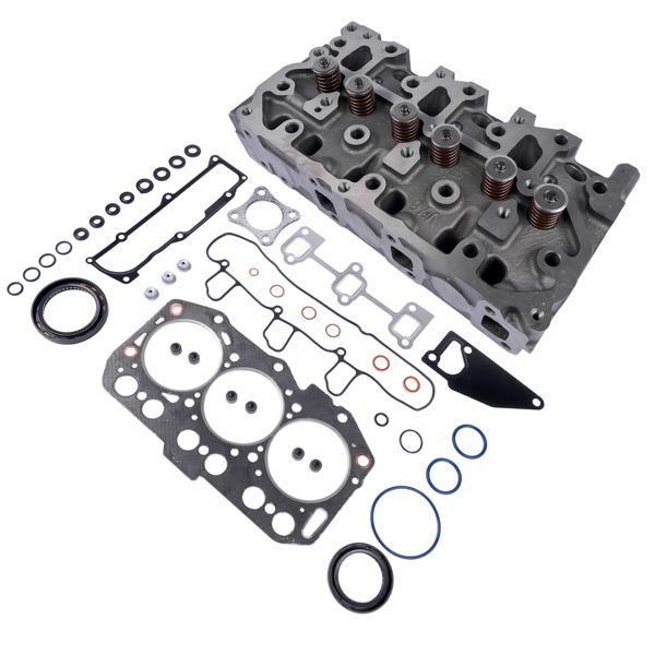 缸盖总成 For Yanmar 3TNV80F Engine Complete Cylinder Head Assy + Full Gasket Kit 3TNV80-5
