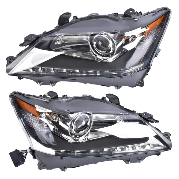 一对大灯总成 Pair Headlamps For 2013-2015 Lexus GS350 GS450h NON-AFS 81185-30F80 81145-30F80-2