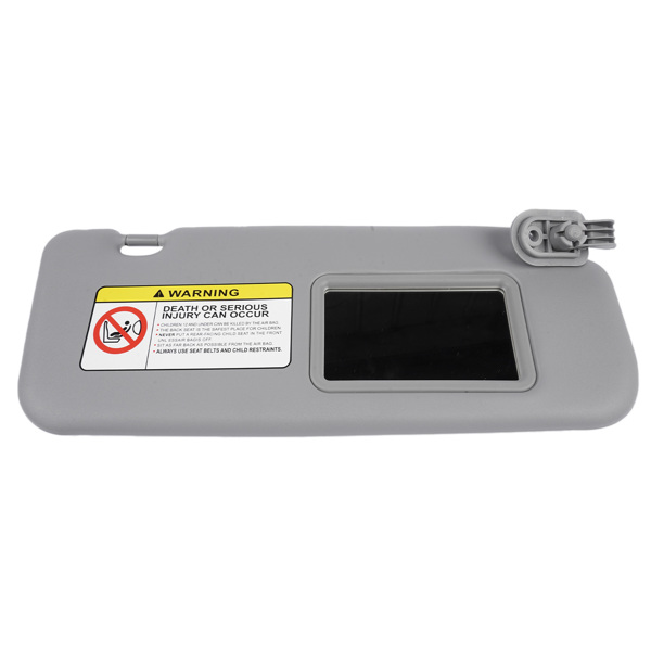 遮阳板 Front Right Passenger Side Gray Sun Visor for Hyundai Accent 1E 1.6L L4 Gas 852201R000-5