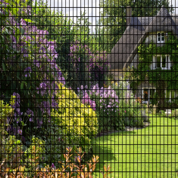 60inch x 50ft Black Vinyl Coated Hardware Cloth 2" X 4" 16Ga Welded Wire Mesh fence, PVC Coated Welded Chicken Wire Fencing, Metal Garden Plant Fencing, for Chicken Coop and Home Improvement -7