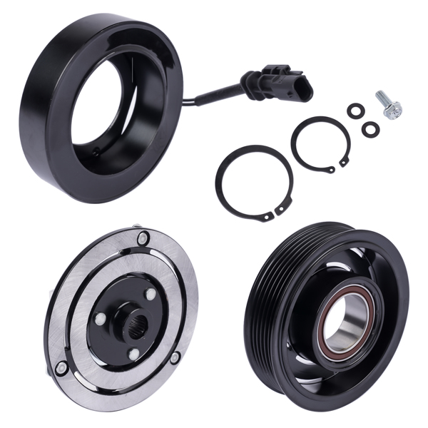 A/C电磁离合器 AC Compressor Clutch Kit for Chevrolet Colorado GMC Canyon 3.6L V6 GAS 2015-2016 198296 197296-4