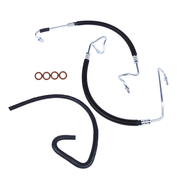 动力转向管 3x Hydroboost Power Steering Hoses for Chevy Silverado 1500 2500 3500 HD 2001-2010-4