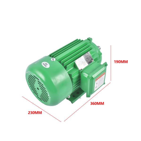 空气压缩机电机 2HP 3 Phase Electric Motor 1800 RPM 145T Frame TEFC 230/460 Volt High Efficiency-12