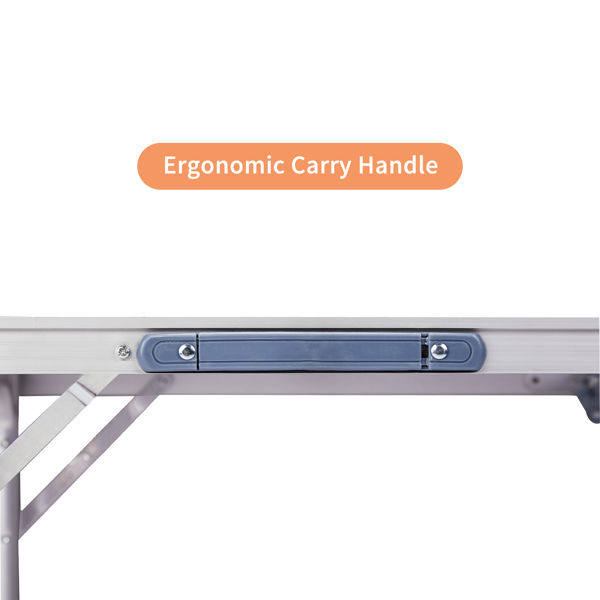 4ft 银色 户外折叠桌 铝合金 长方形 30kg DQC-9
