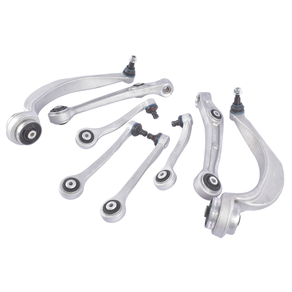 控制臂套装 8Pcs Control Arm & Ball Joint Assembly For 2010-2018 Audi A8 D4 S8 Quattro 4H0407505E 4H0407509E-2