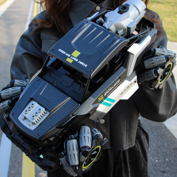4DRC Y3 遥控卡车带喷雾和灯光，双电机越野遥控车，2.4Ghz 4WD 360° 攀岩车，手势控制，35+ 分钟游戏，适合男孩女孩和成人的玩具车.物流由UPS/USPS/FEDEX随机发出.