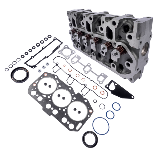 缸盖总成 For Yanmar 3TNV80F Engine Complete Cylinder Head Assy + Full Gasket Kit 3TNV80-3