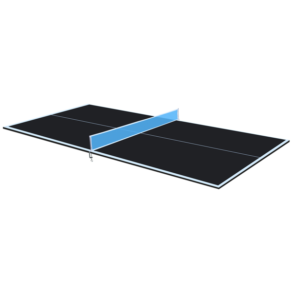 8ft Black Mid-Size Ping Pong Conversion Top Foldable & Portable Table Tennis Table Top for Indoor Games-6